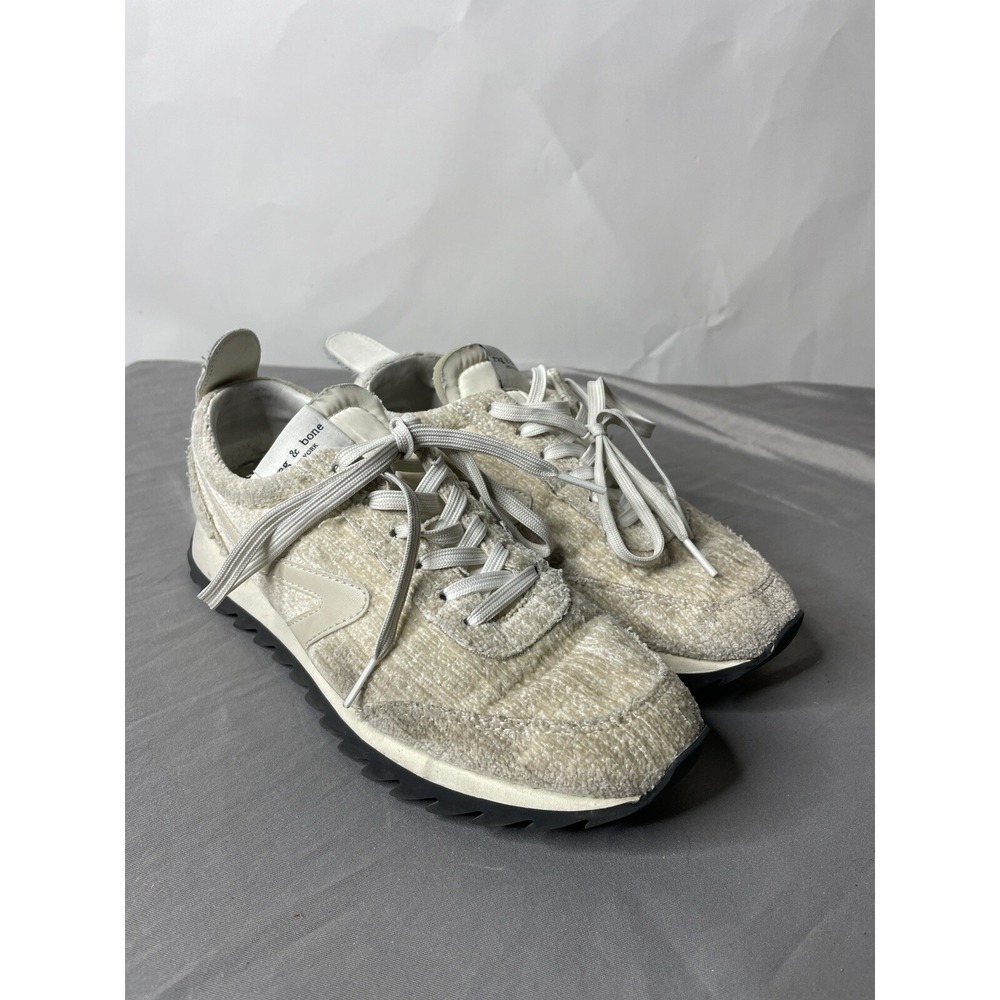 Rag And Bone Retro Runner‎ Sneakers Chenille Size 39 EU 9 US Designer Lace Up